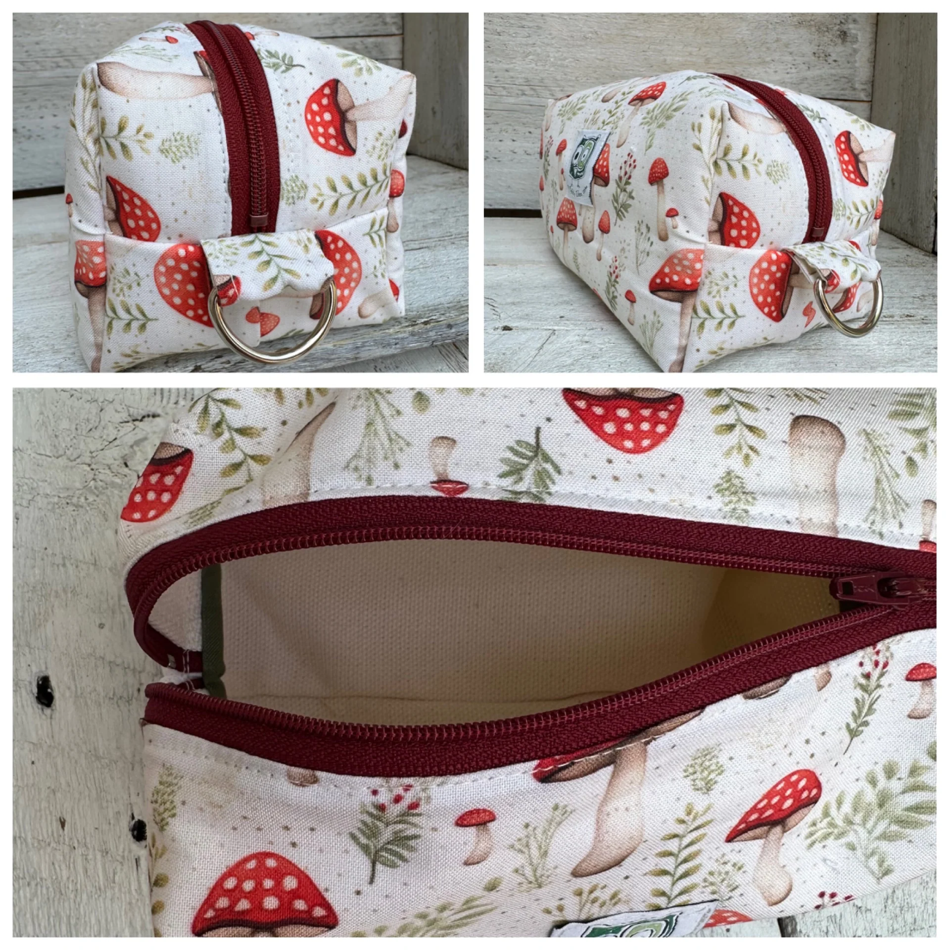 Petite Trousse, étui à crayon ou autre .. avec fermeture éclair et intérieur en Canvas (coton épais) en stock prêtes à partir – Image 4