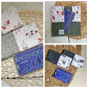 Protège carnet de santé pouvant contenir 2-3 carnets et 8-10 cartes. PRÊTS À PARTIR