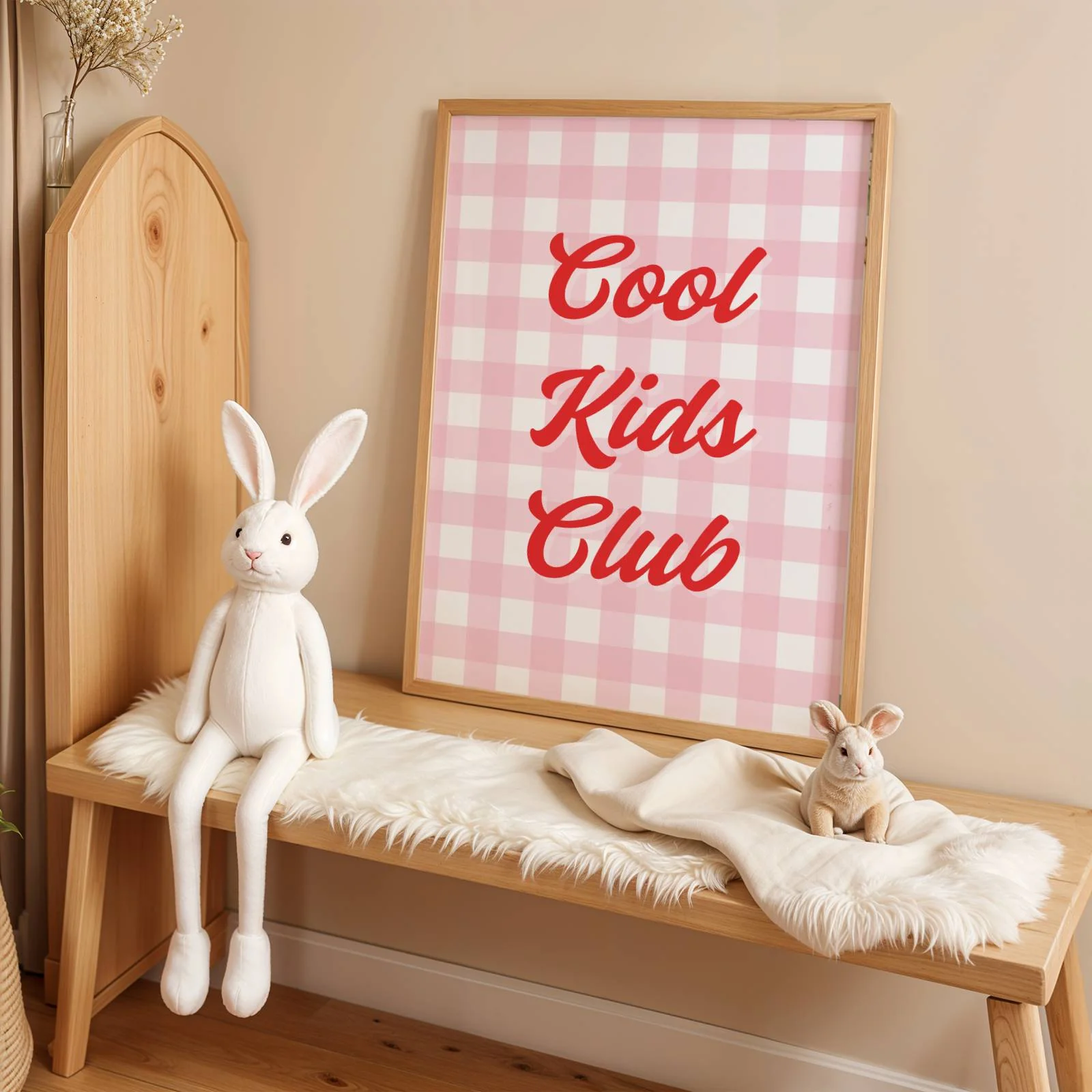 Lot de 3 affiches enfant – Cool Kids Club, cerises et fleurs colorées – Déco murale chambre ou salle de jeux – Affiche numérique – Image 5