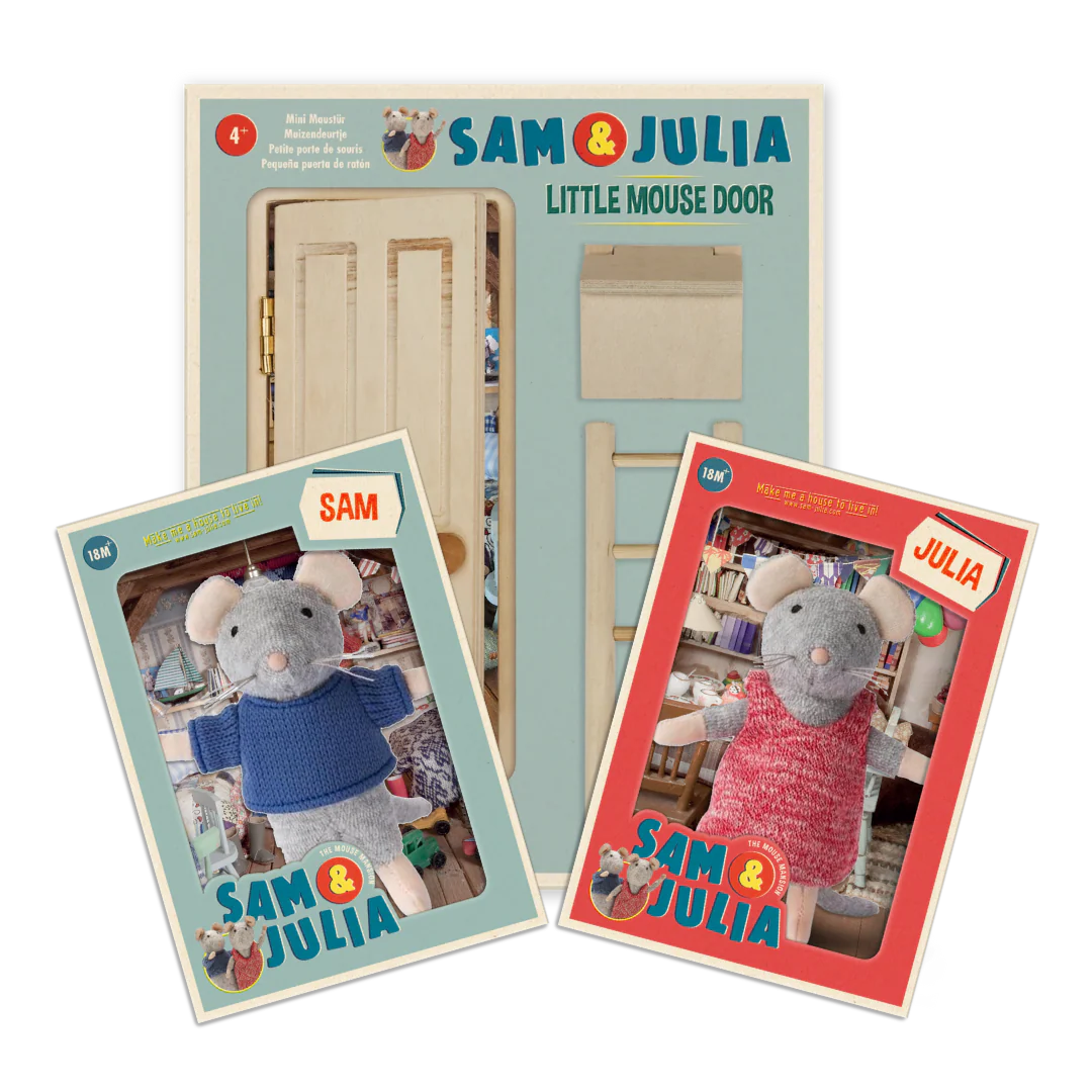 The Little Mouse Door + Sam & Julia Plush Bundle