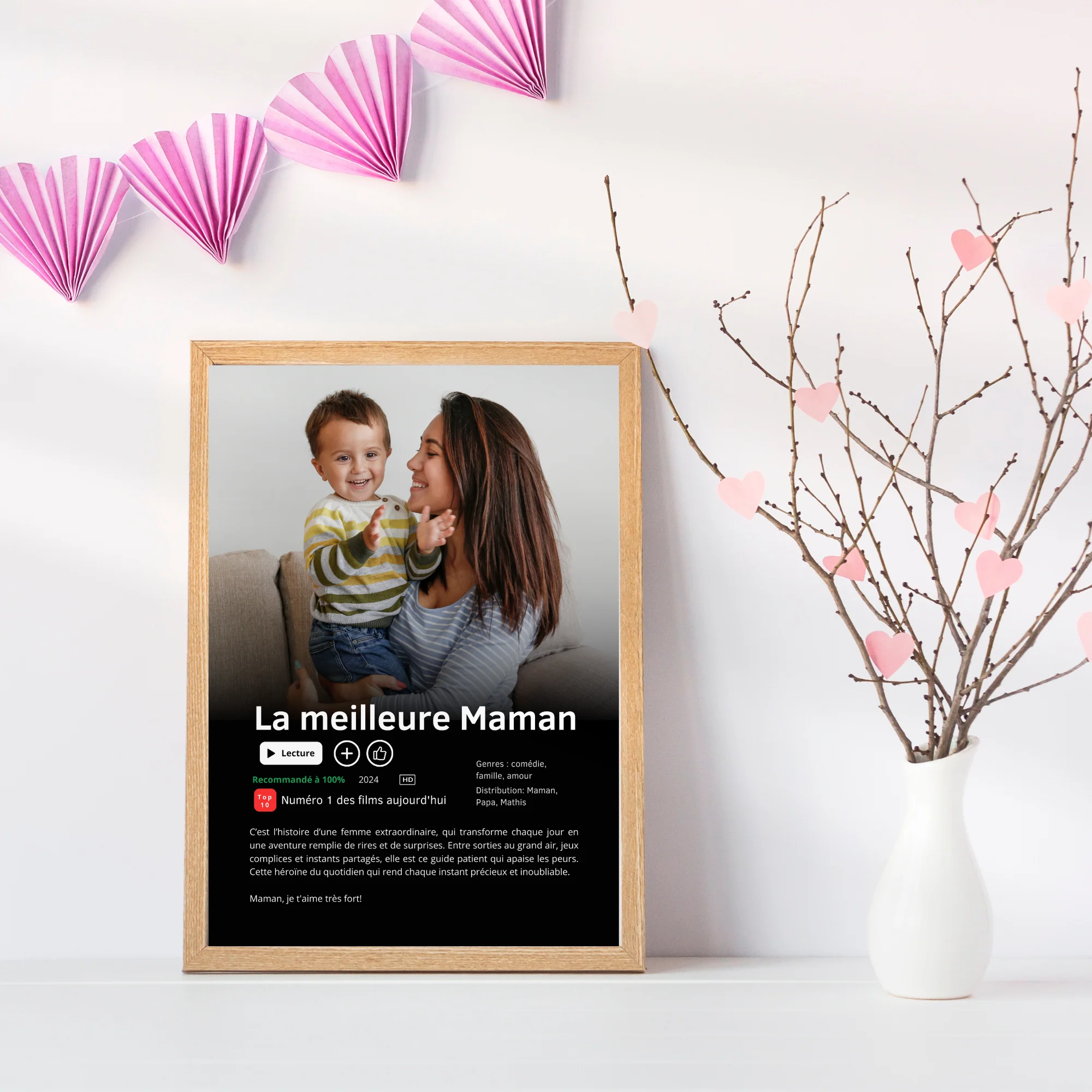 Affiche Netflix Personnalisée « Meilleure Maman du Monde » avec photo – Image 4
