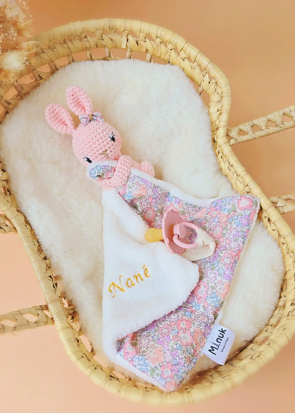 Mini Doudou-attache tétine Lapinou – Image 3