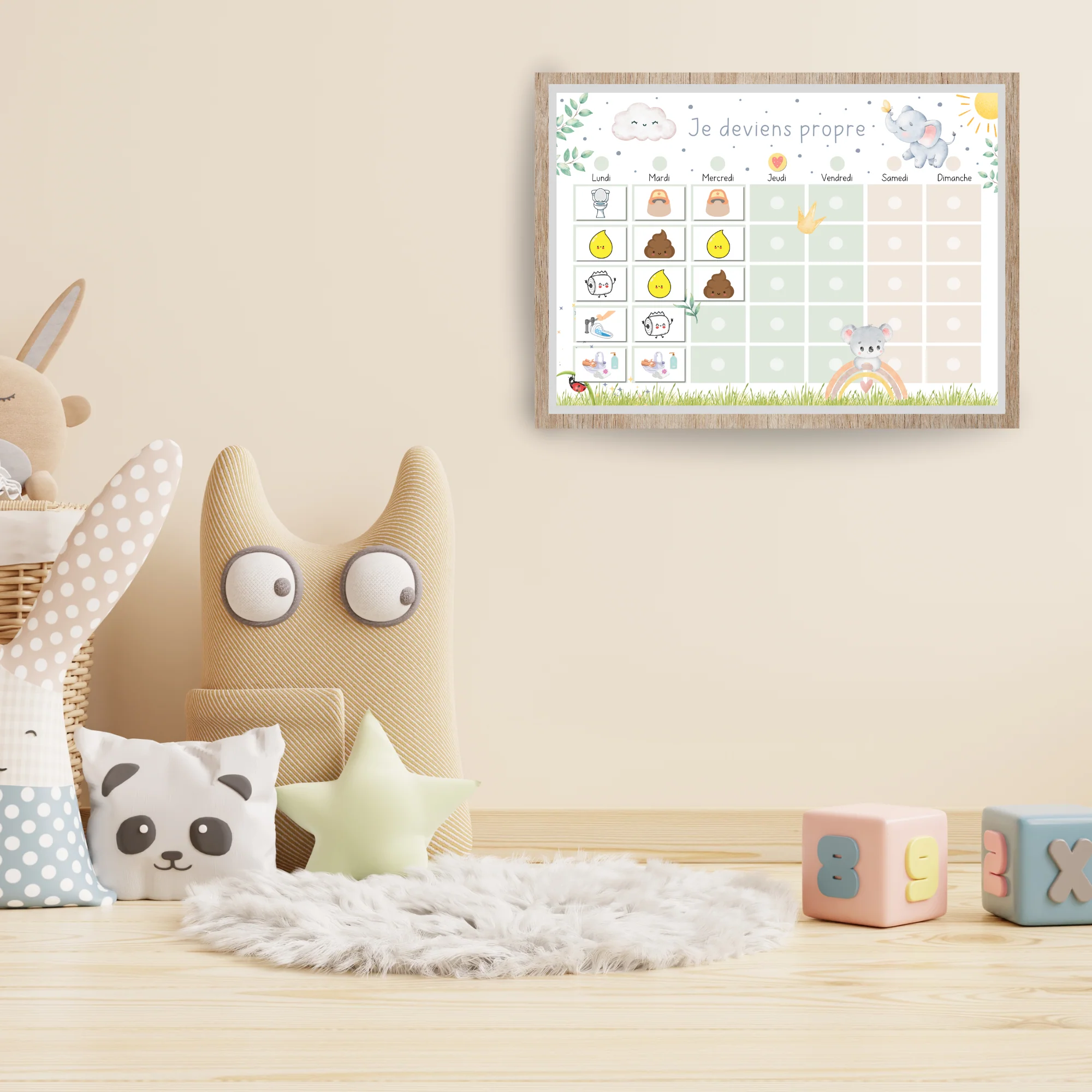 Tableau apprentissage propreté enfant – Image 6