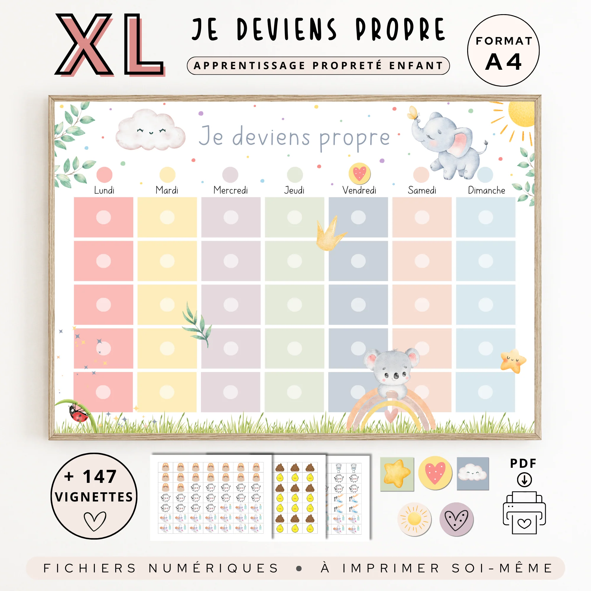 Tableau apprentissage propreté enfant – Image 2