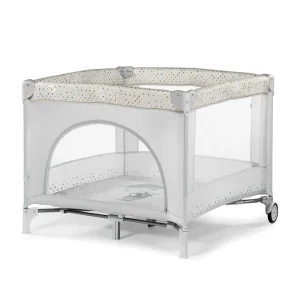 Lit bébé carré gris/hoquet