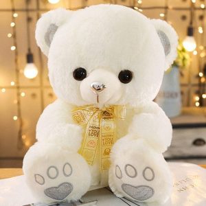 Gros Nounours en Peluche Blanc