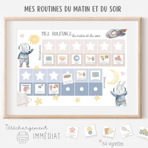 Mon tableau des routines - Espace