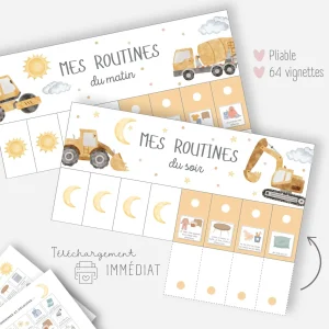 Mes tableaux de routines pliables - Chantier