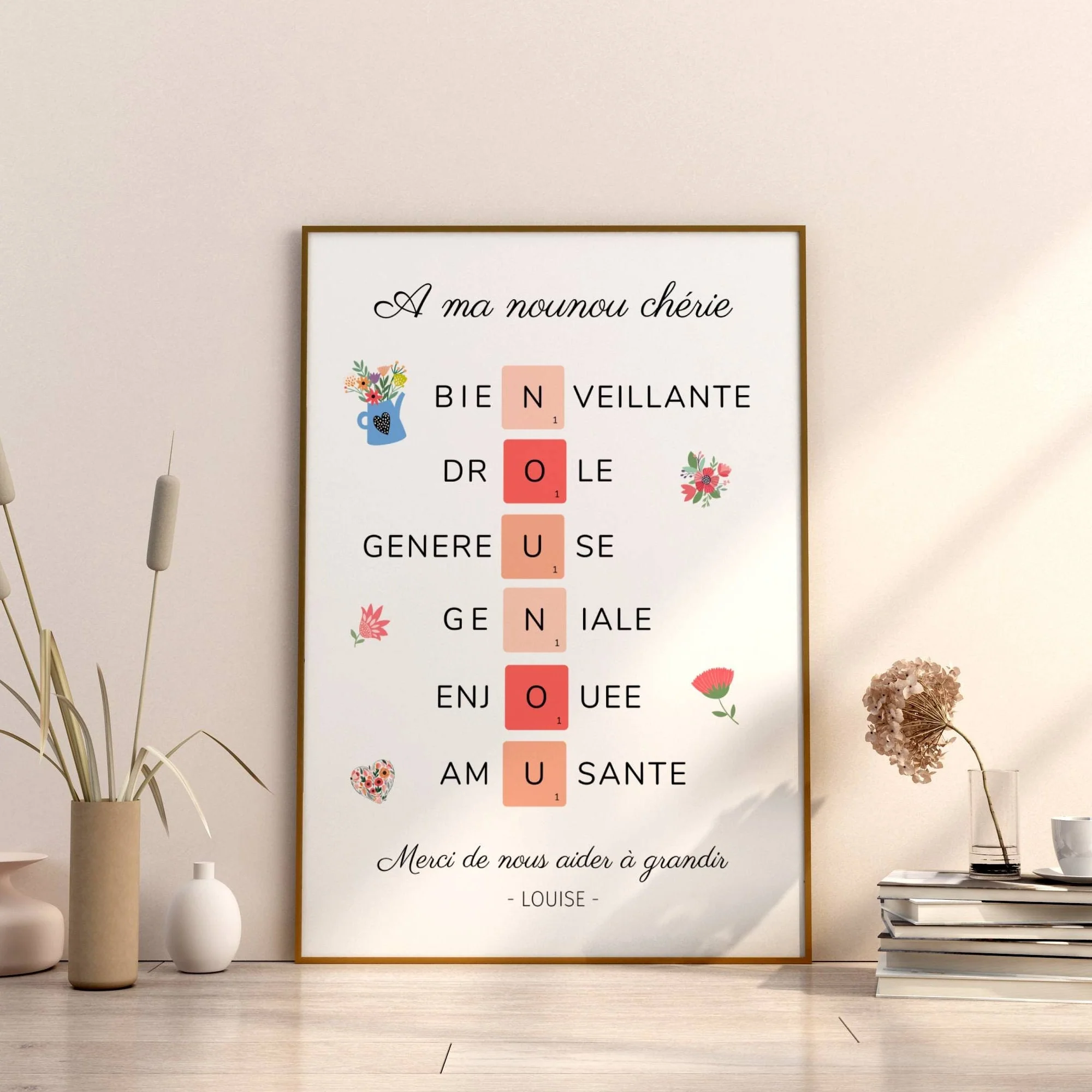 Affiche nounou personnalisée - Affiche nounou définition - affiche qualité nounou par Le Temps des Paillettes – Image 6