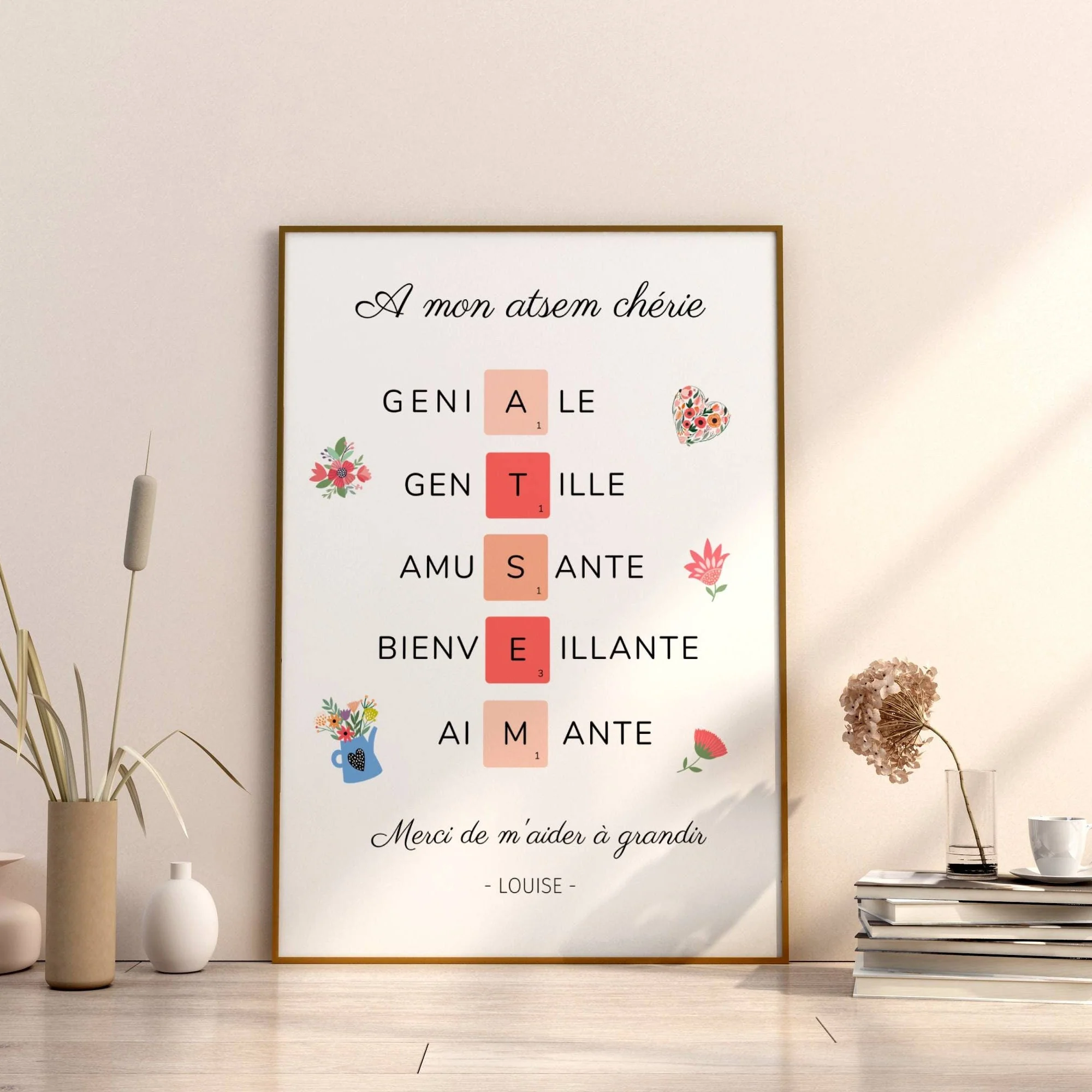 Affiche atsem personnalisée - Affiche atsem définition - affiche qualité atsem - cadeau atsem par Le Temps des Paillettes – Image 6