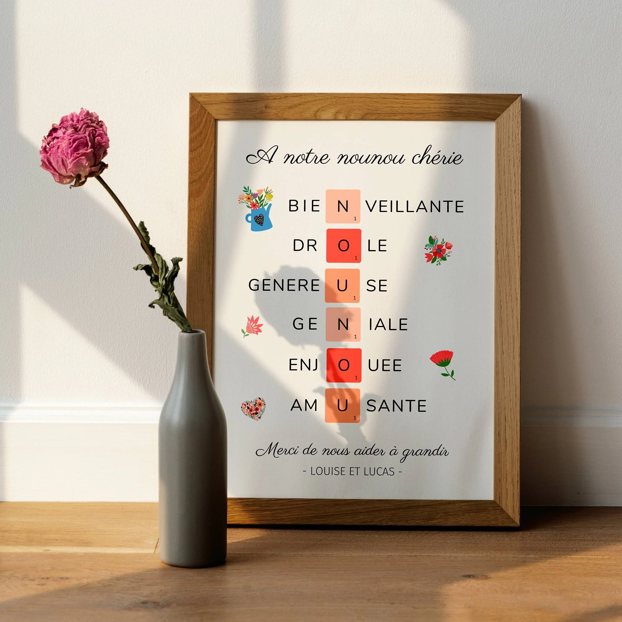 Affiche nounou personnalisée - Affiche nounou définition - affiche qualité nounou par Le Temps des Paillettes – Image 4