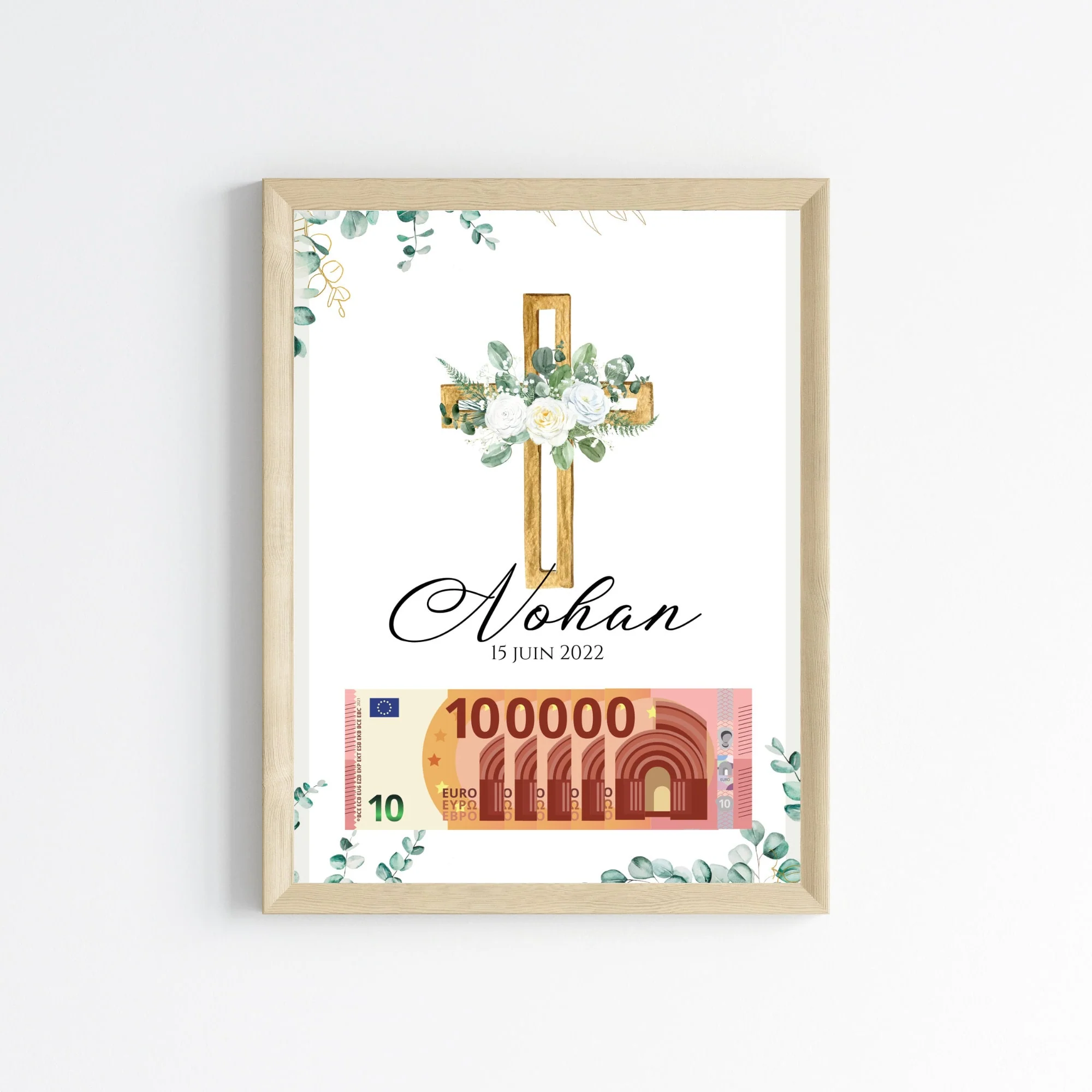 Cadeau argent - Idée Cadeau Originale Baptême Communion - Parfait pour Garçon, Fille, Fils, Fille - Le Temps des Paillettes – Image 4