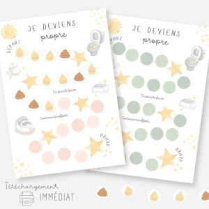 Affiche de propreté - Je vais sur le pot