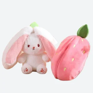 Peluche lapin fraise - TESS