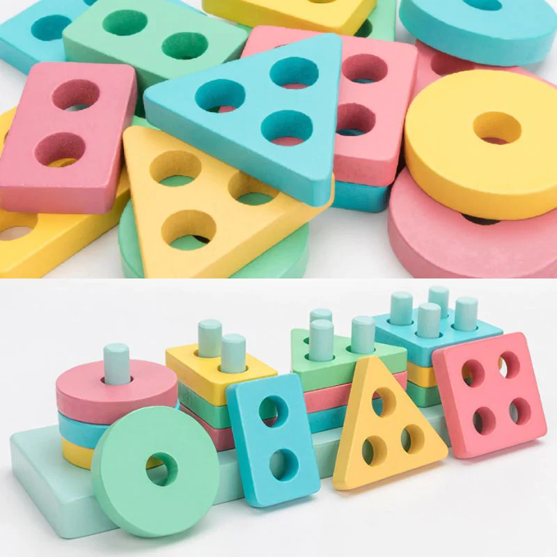 Jouet à empiler en bois – Image 5