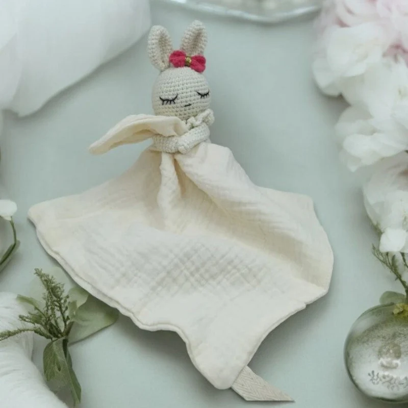 Doudou Plat lapin Crochet - LIVIA – Image 4