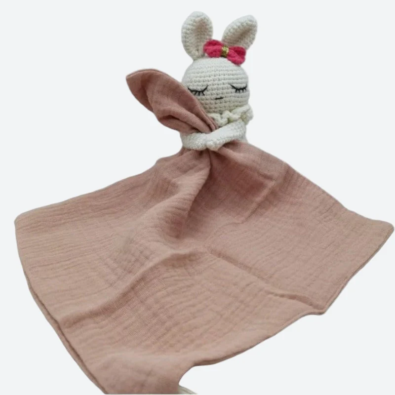 Doudou Plat lapin Crochet - LIVIA
