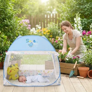 Lit moustiquaire bebe |  Grand espace