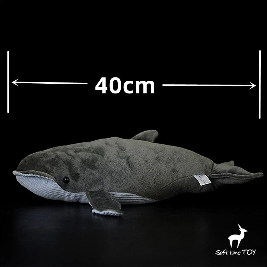 Peluche Baleine Grise – Image 2