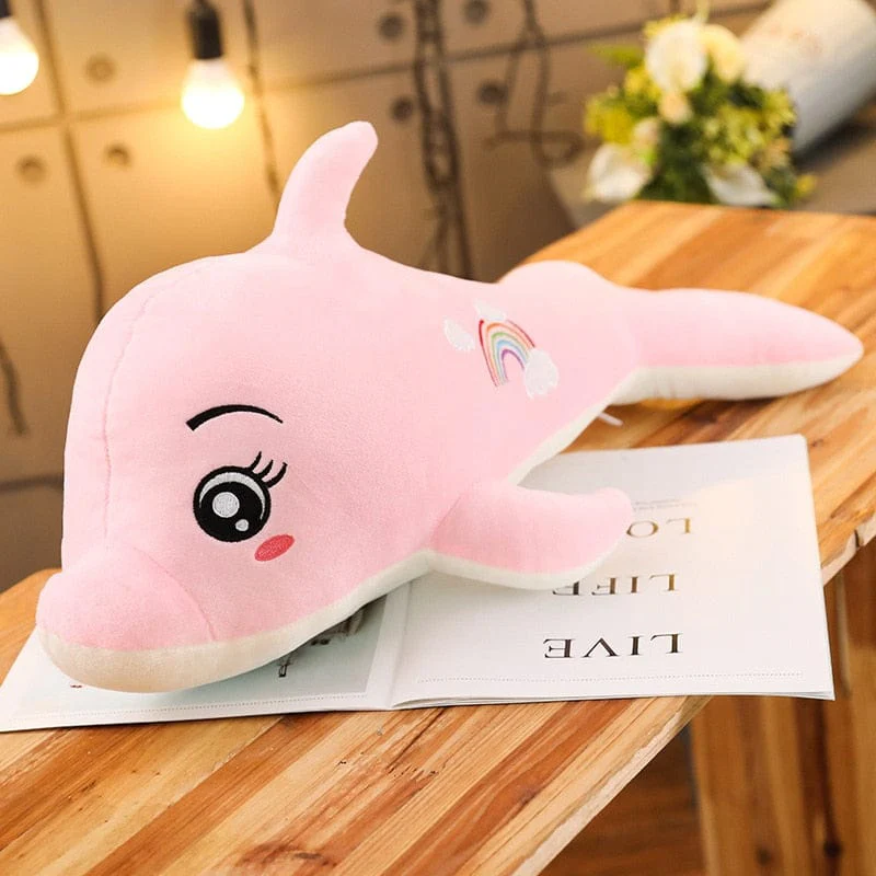 Peluche Dauphin Blanc Écume™