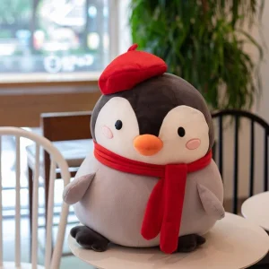 Peluche Pingouin Béret  Plumelette™
