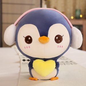 Peluche Pingouin Coeur Jaune  Pingo™