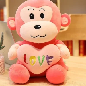 Peluche Singe Rose  CocoDoux Amusant™️