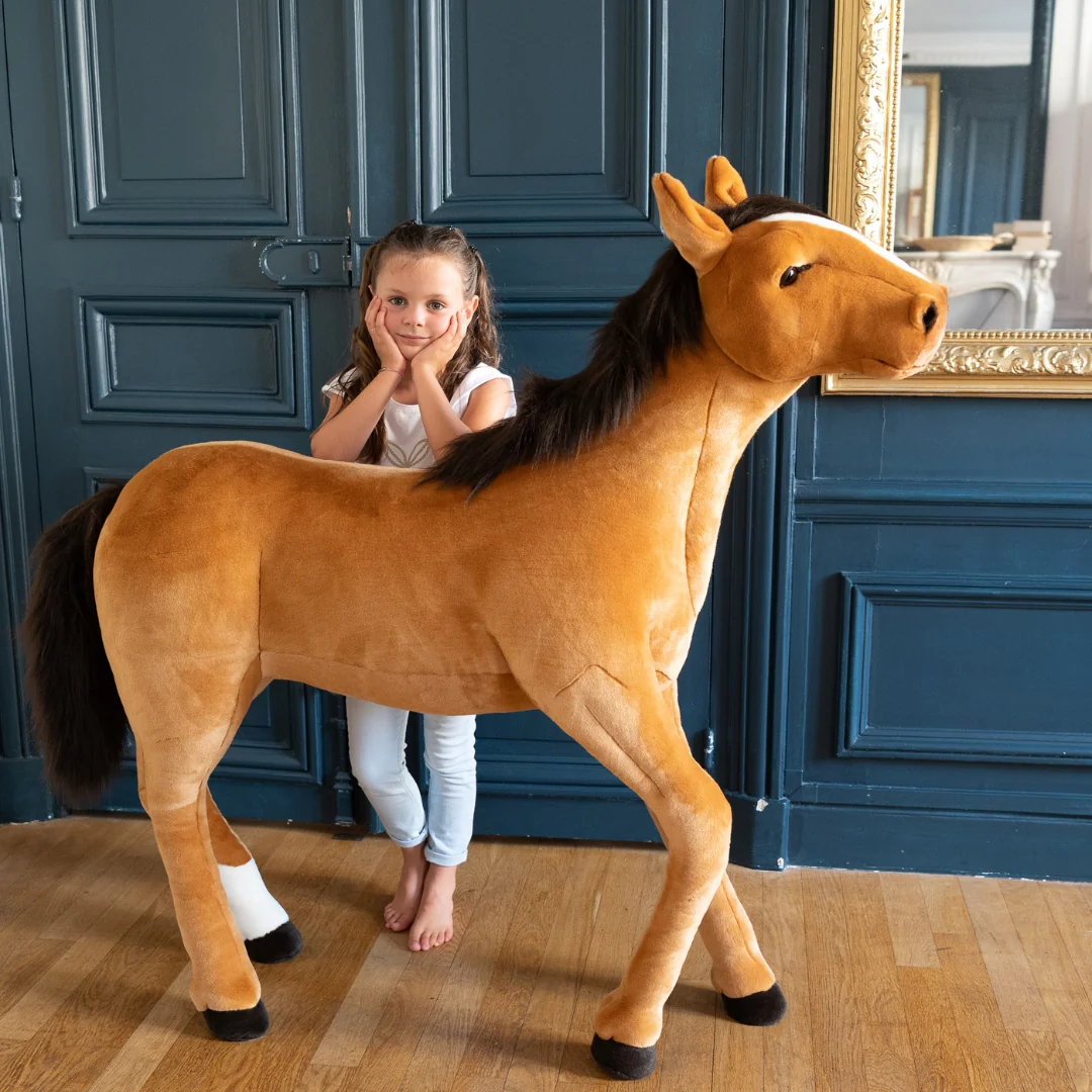 Ma peluche Cheval géant et son Poulain – Image 9