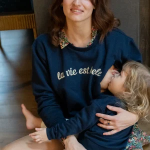 Sweat Grossesse et Allaitement "La Vie Est Belle"