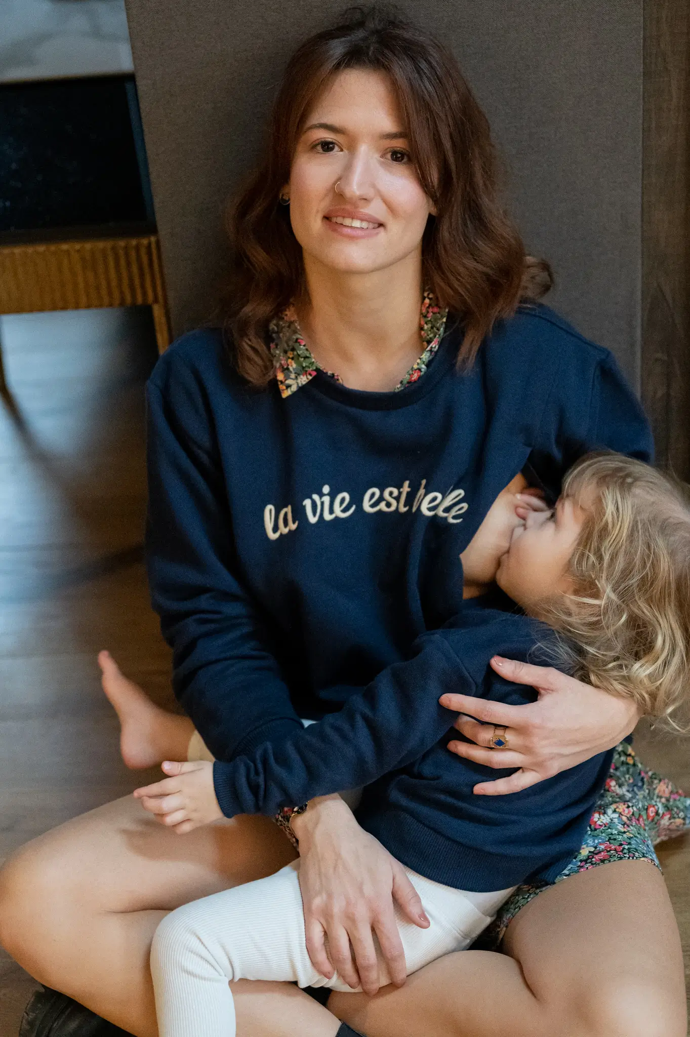 Sweat Grossesse et Allaitement "La Vie Est Belle"