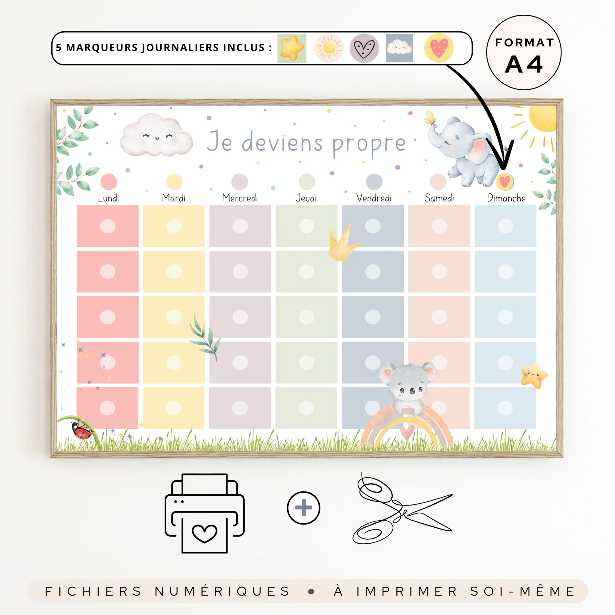 Tableau apprentissage propreté enfant – Image 9