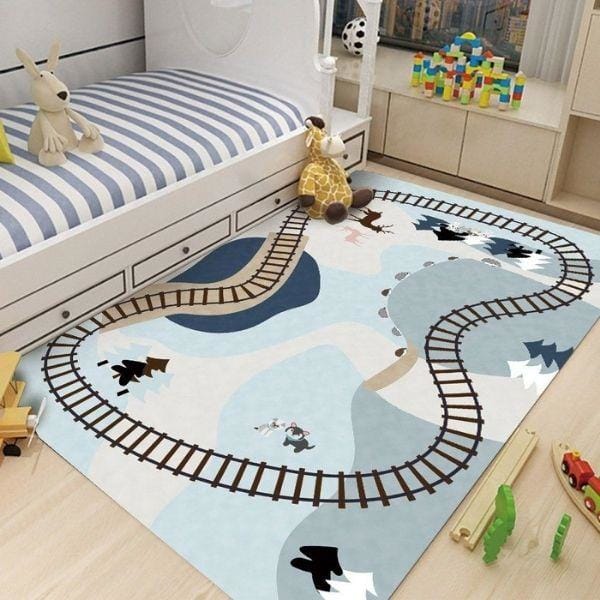 Tapis de jeu Bleu Gris – Image 3