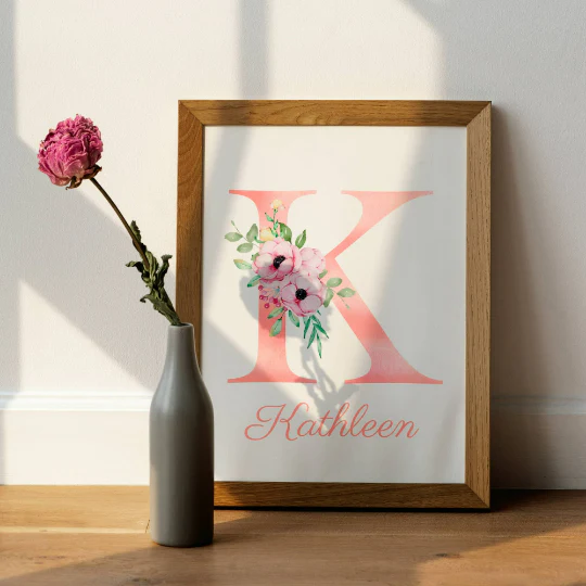 Set 3 affiches papillon aquarelle pour chambre enfant - cadeau de naissance personnalisée prénom – Image 4